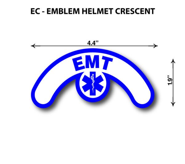 Emblem Helmet Crescent for EMT