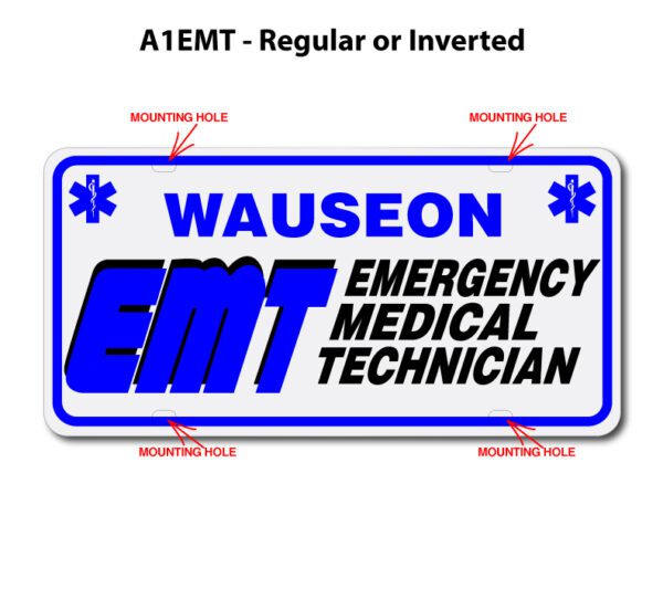 Emergency Medical Technician Sign Board