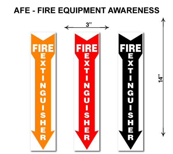 Fire Equipment Awareness Signages