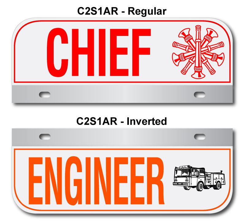 Chief Engineer Sign Stickers in Regular and Inverted Options