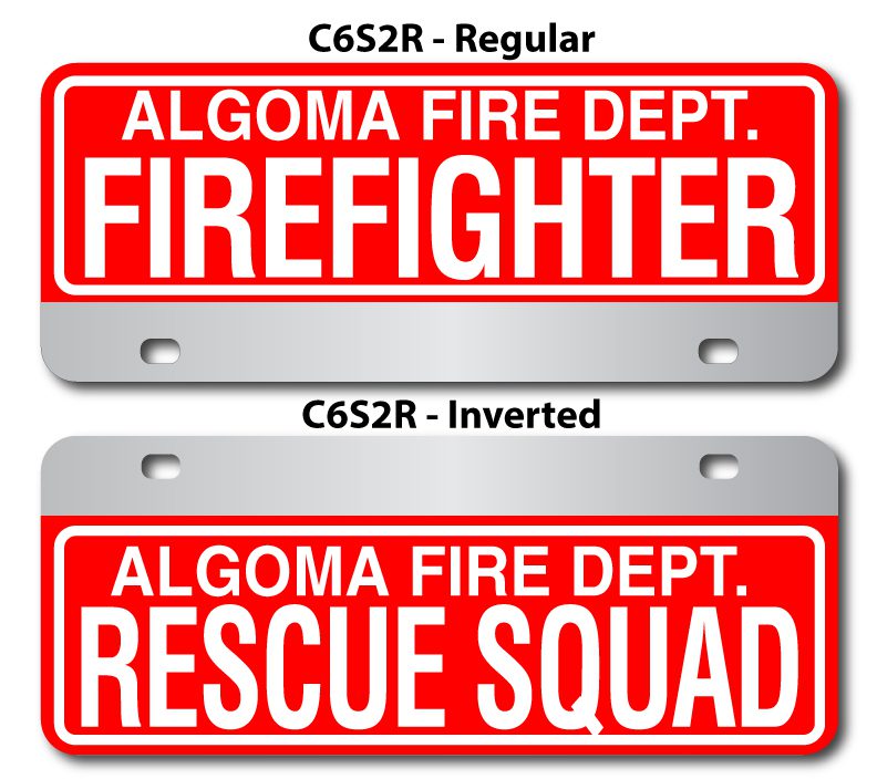 C6S2R Algoma Fire Dept Stickers