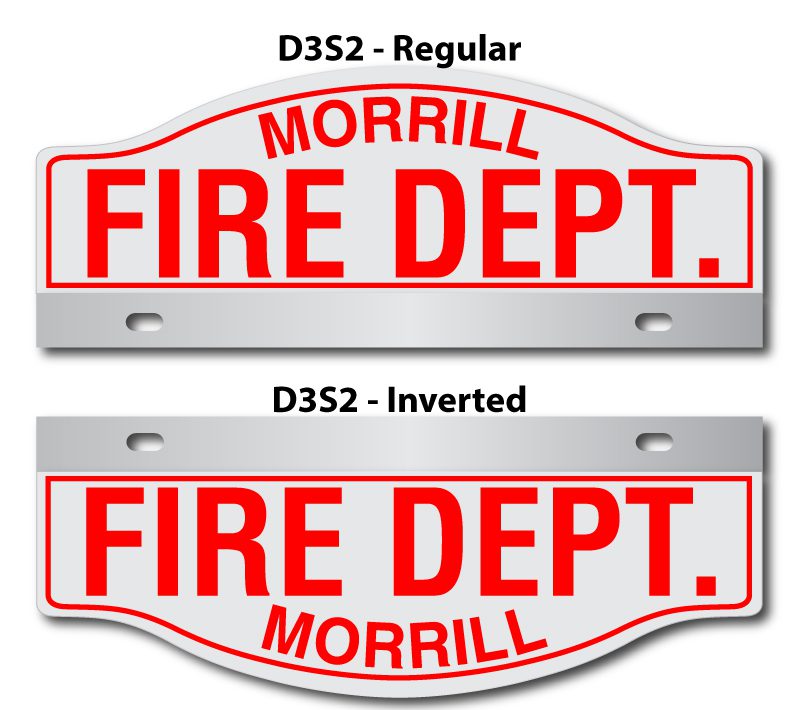 D3S2 Red Decal Stickers in Regular and Inverted Options