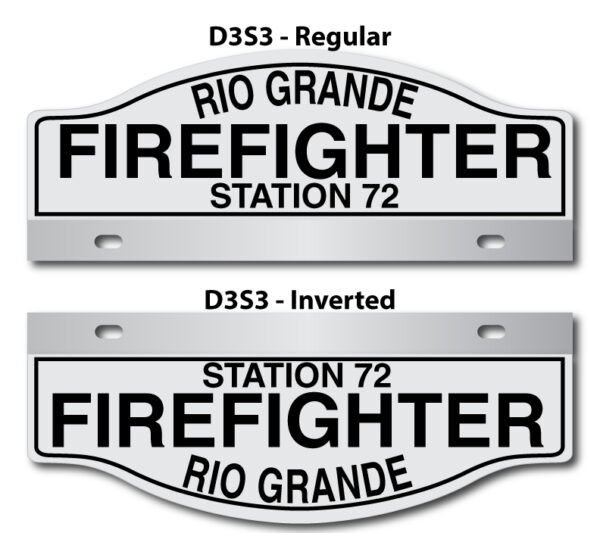 A fire fighter sign with the name of rio grande and the city 's logo.