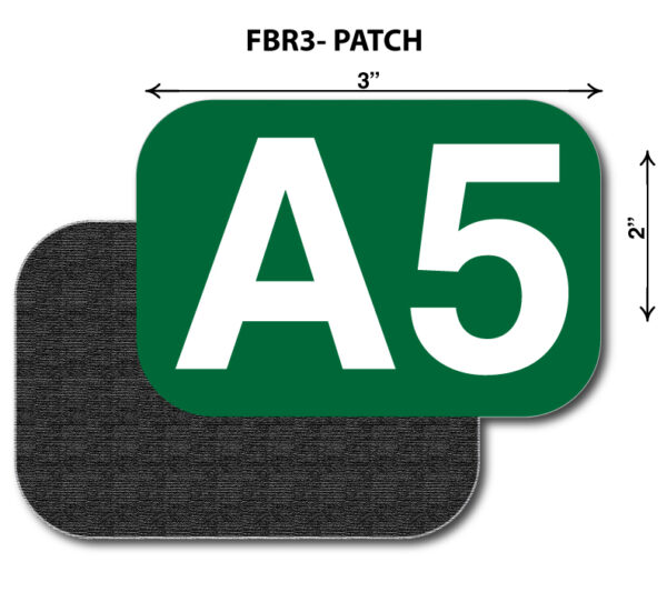 A 5 patch with fbr 3-patch on it