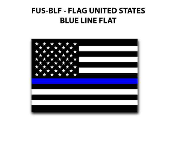 A flag of the united states with a blue line on it.