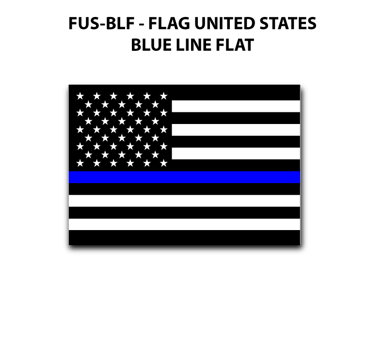 FUSBLF Flag of the United States Blue Line Flat