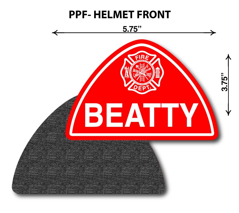 PPF Helmet Front Beatty