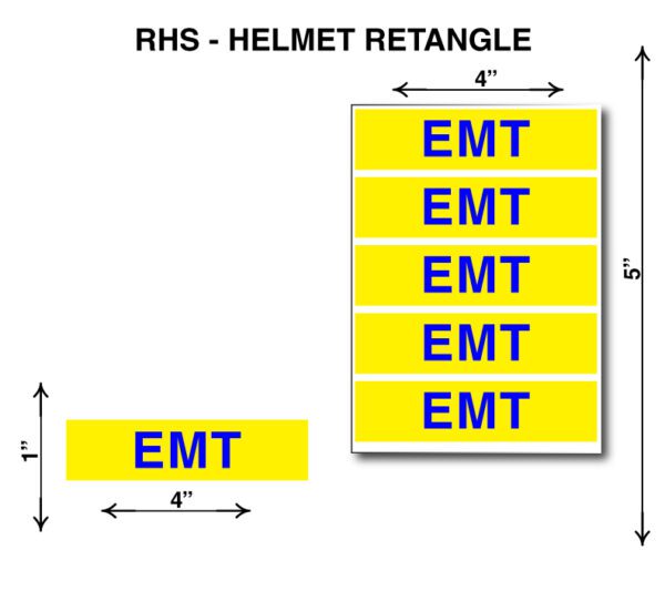 A picture of the different sizes of the helmet.