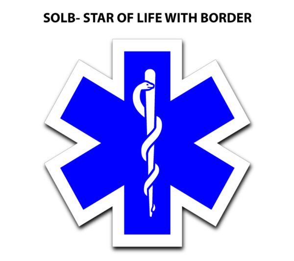 A star of life with the border on it.