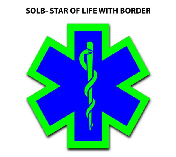 A star of life with border on it.