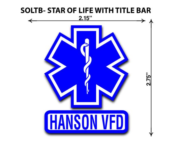 A star of life with title bar is shown.