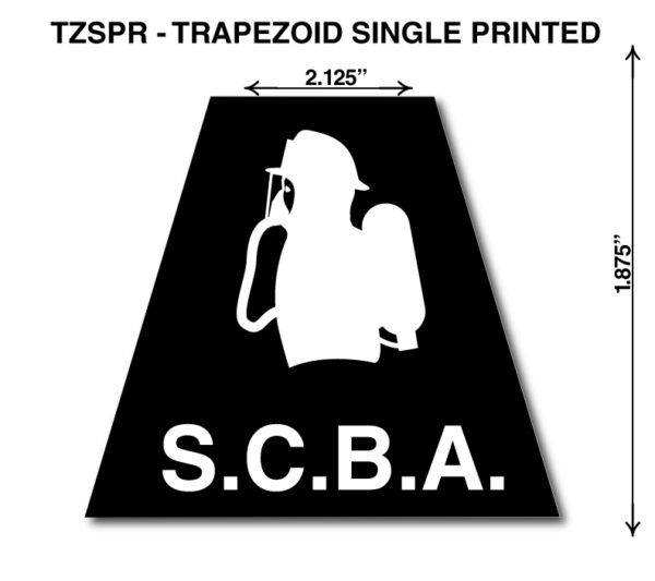 A black and white picture of the logo for the s. C. B. A.