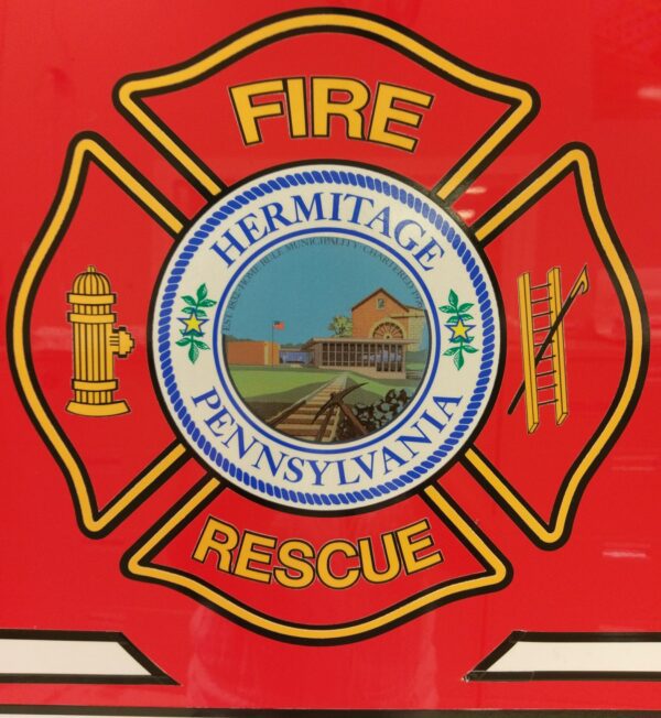 Hermitage Pennsylvania Fire Rescue logo.