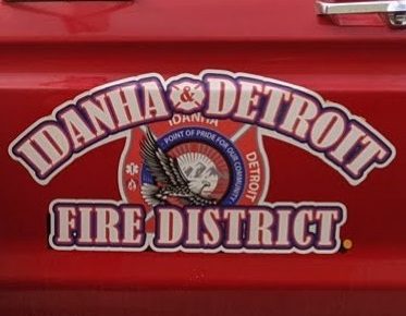 Idanha and Detroit Fire District logo.